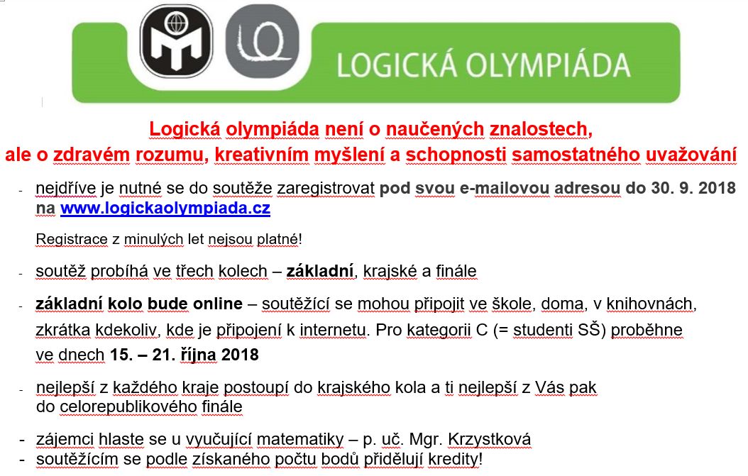 Logická olympiáda 2018